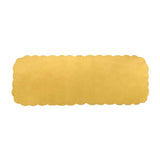 Leaf Beaded Polyester Table Runner Small- Gold and Off-white