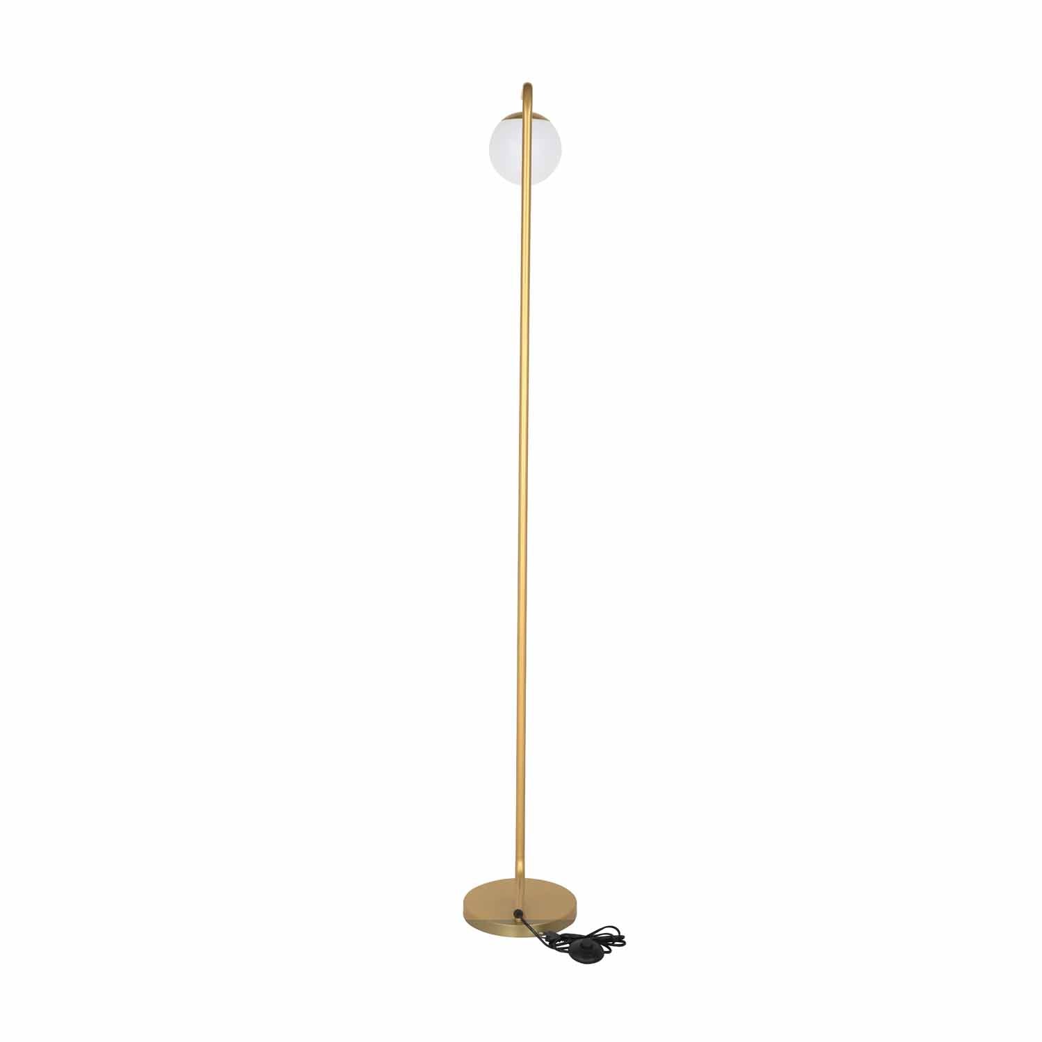One Bulb Modern Floor Lamp (Gold)