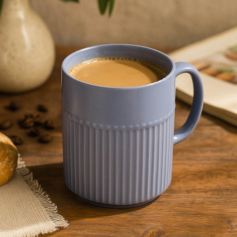 Porcelain Milk Mug- Blue Matt