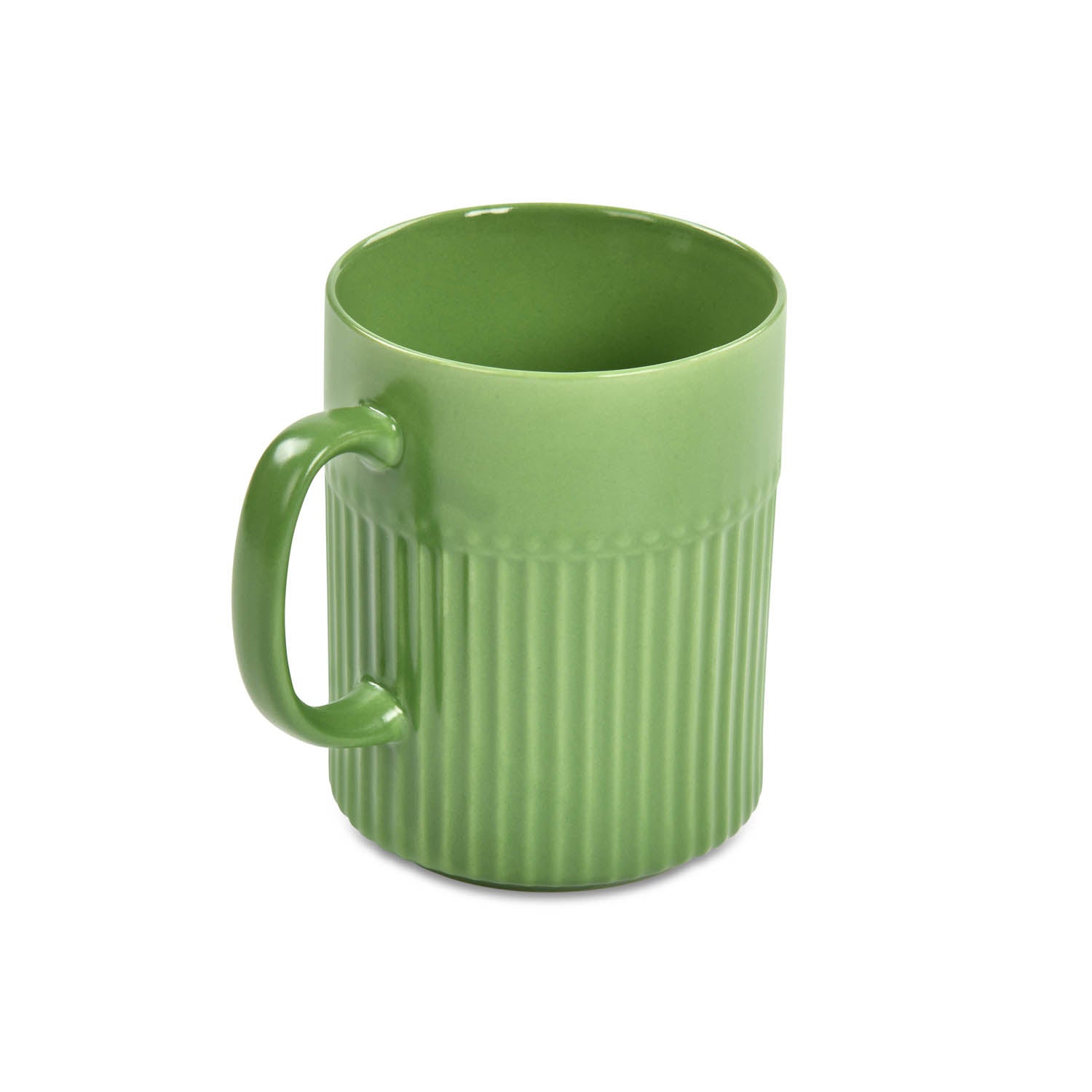Porcelain Milk Mug- Green Matt