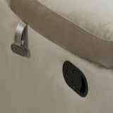 Rosia 2 Seater Recliner Sofa with Console- Light Brown