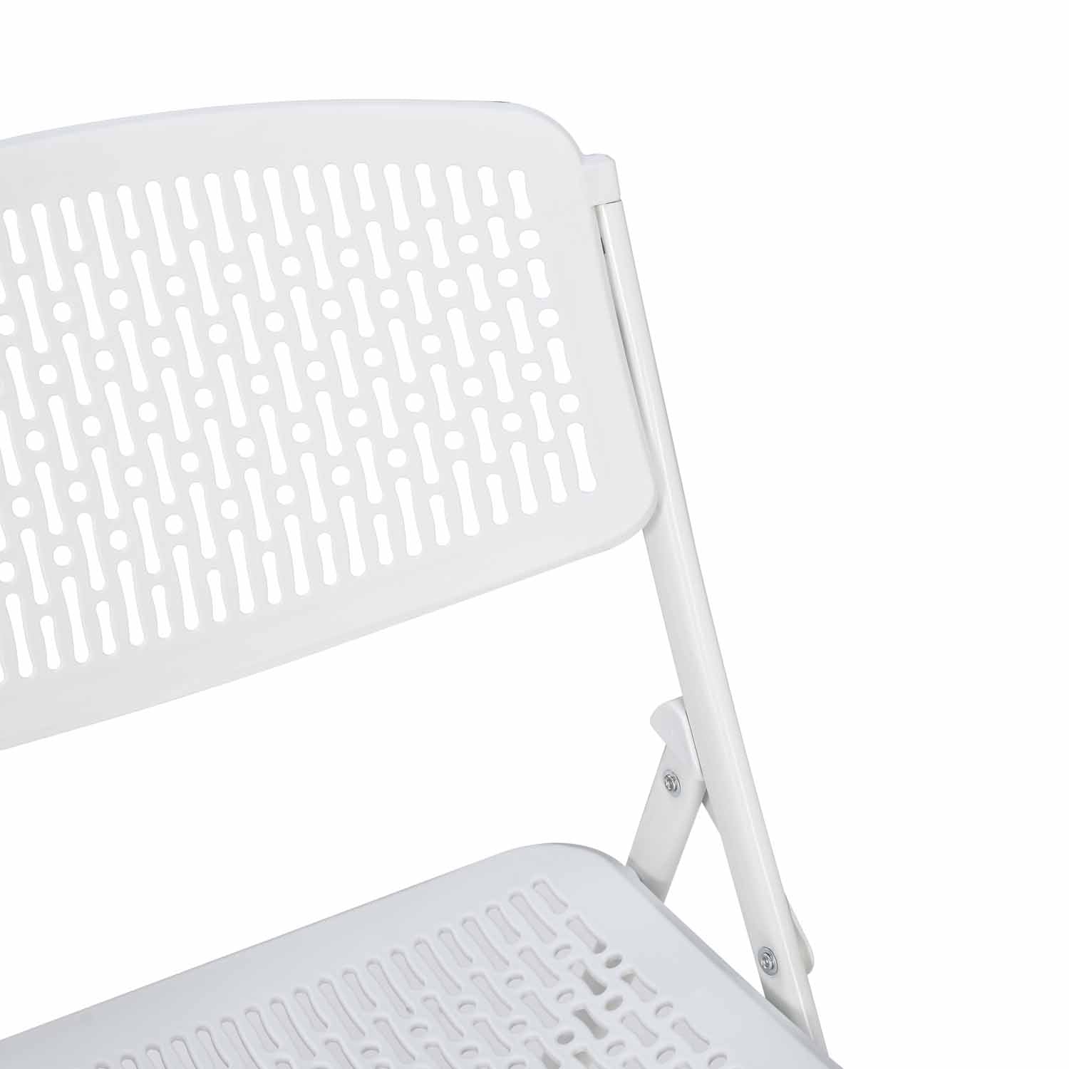 Aero Metal Folding Chair- White