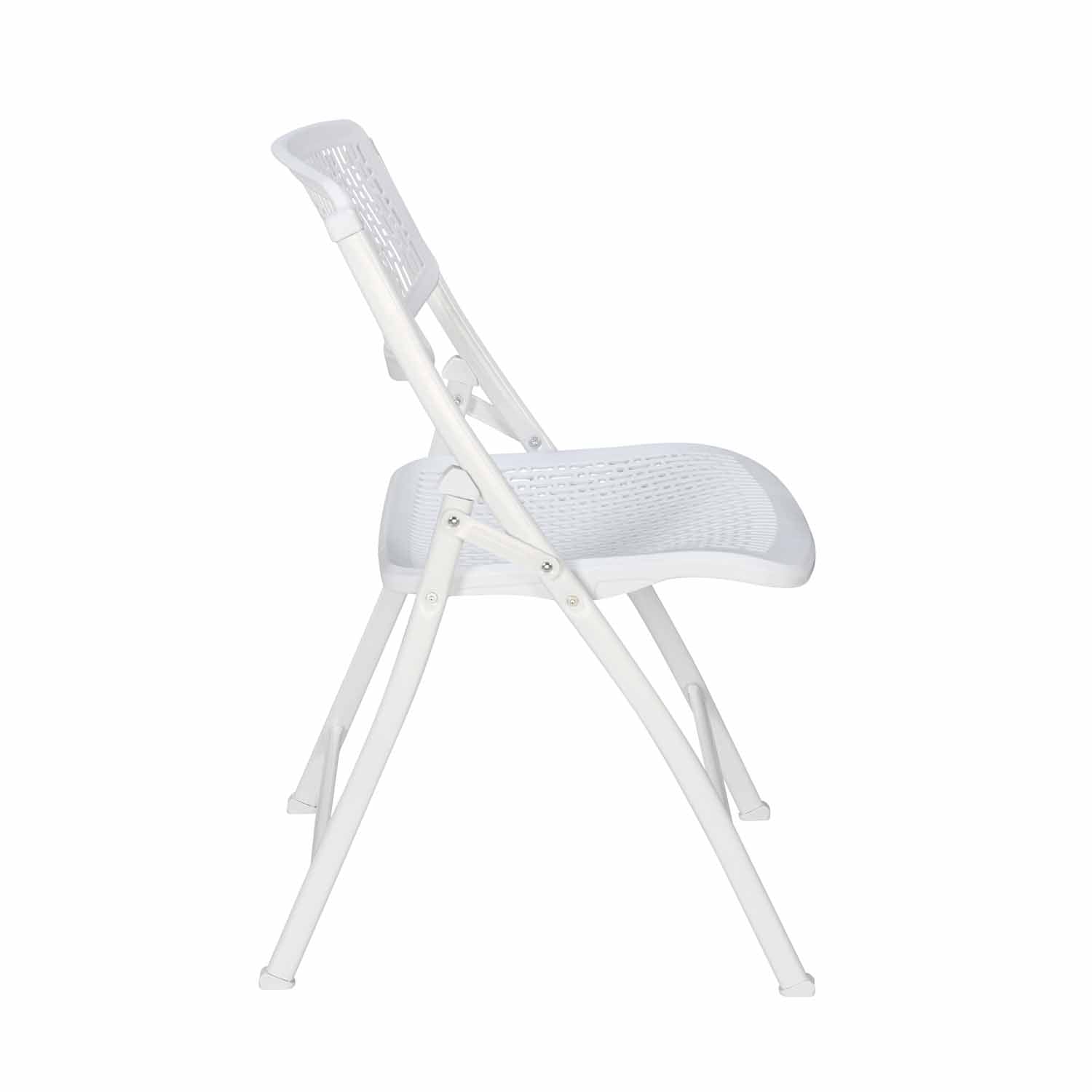 Aero Metal Folding Chair- White