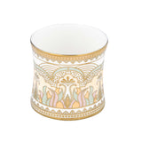 Abstract Design Porcelain Coffee Mug- White and Gold