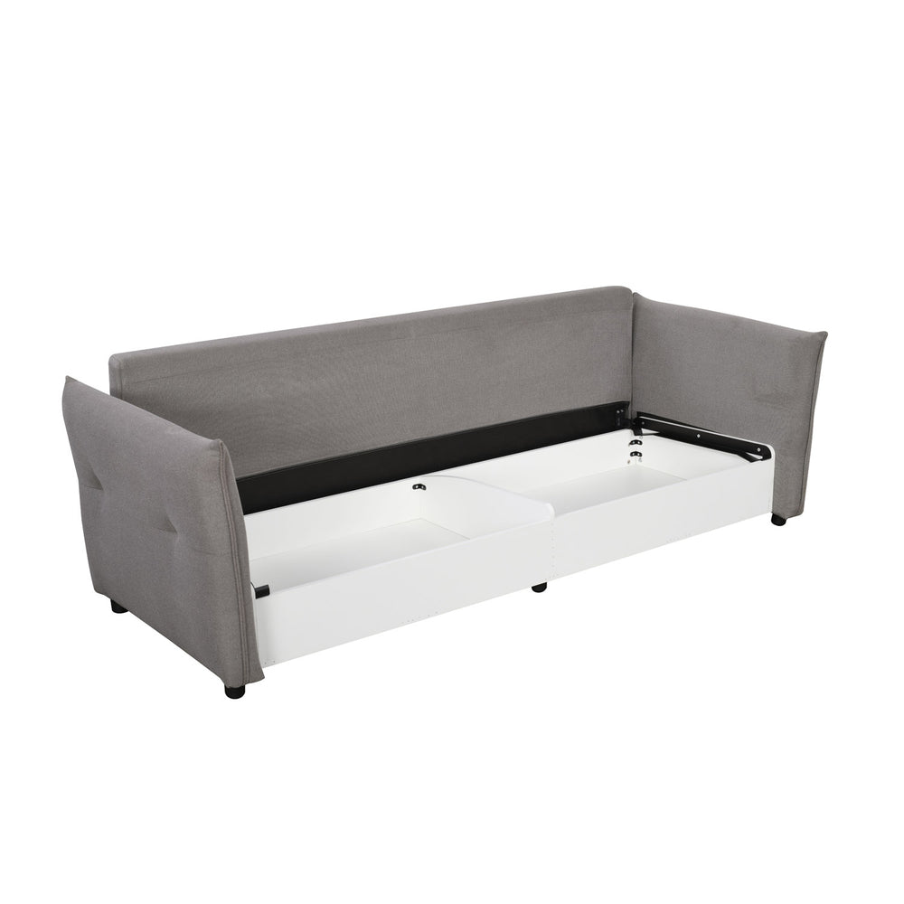 Aveo 3 Seater Sofa Cum Bed- Grey