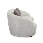 Giorgio 3 Seater Textured Fabric Sofa- Ivory
