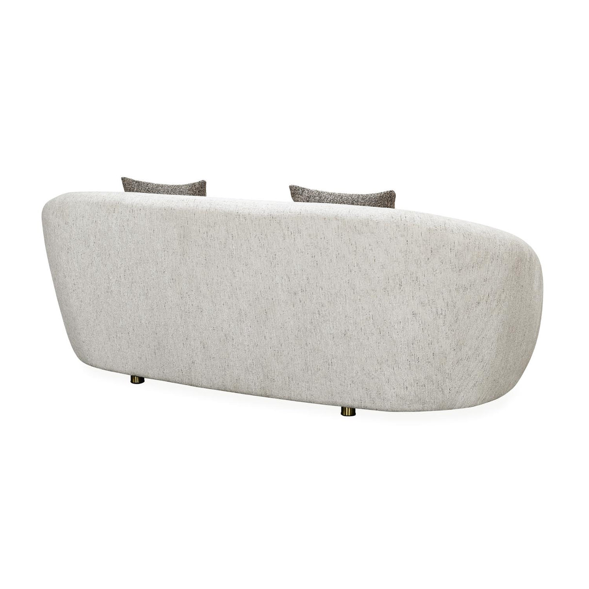 Giorgio 3 Seater Textured Fabric Sofa- Ivory