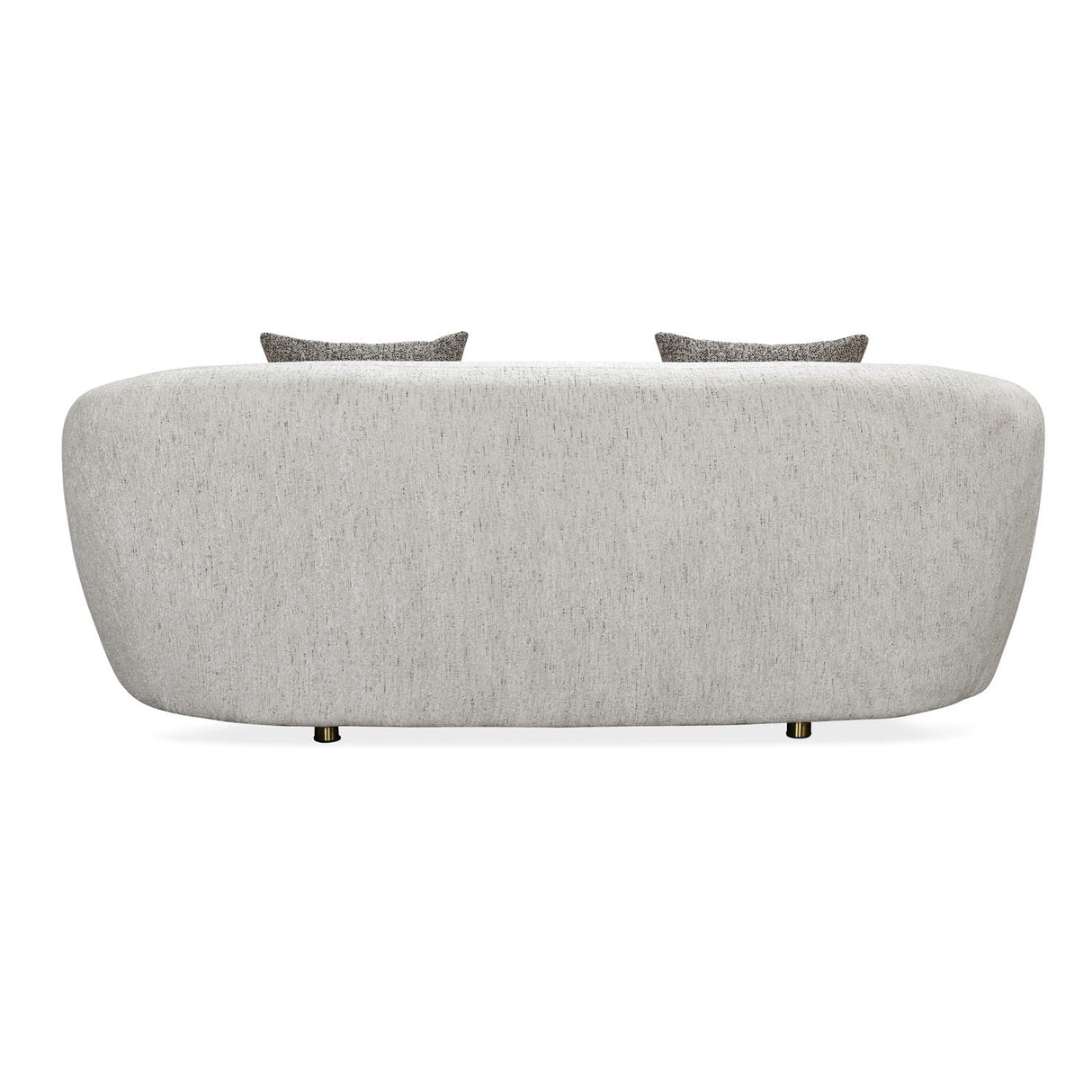 Giorgio 3 Seater Textured Fabric Sofa- Ivory