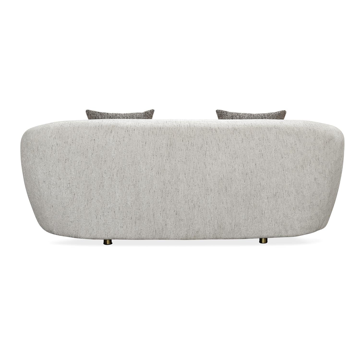 Giorgio 3 Seater Textured Fabric Sofa- Ivory