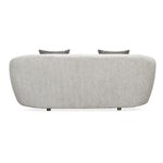 Giorgio 3 Seater Textured Fabric Sofa- Ivory