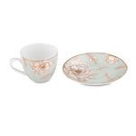Porcelain Cup and Saucer Set of 6- Cream