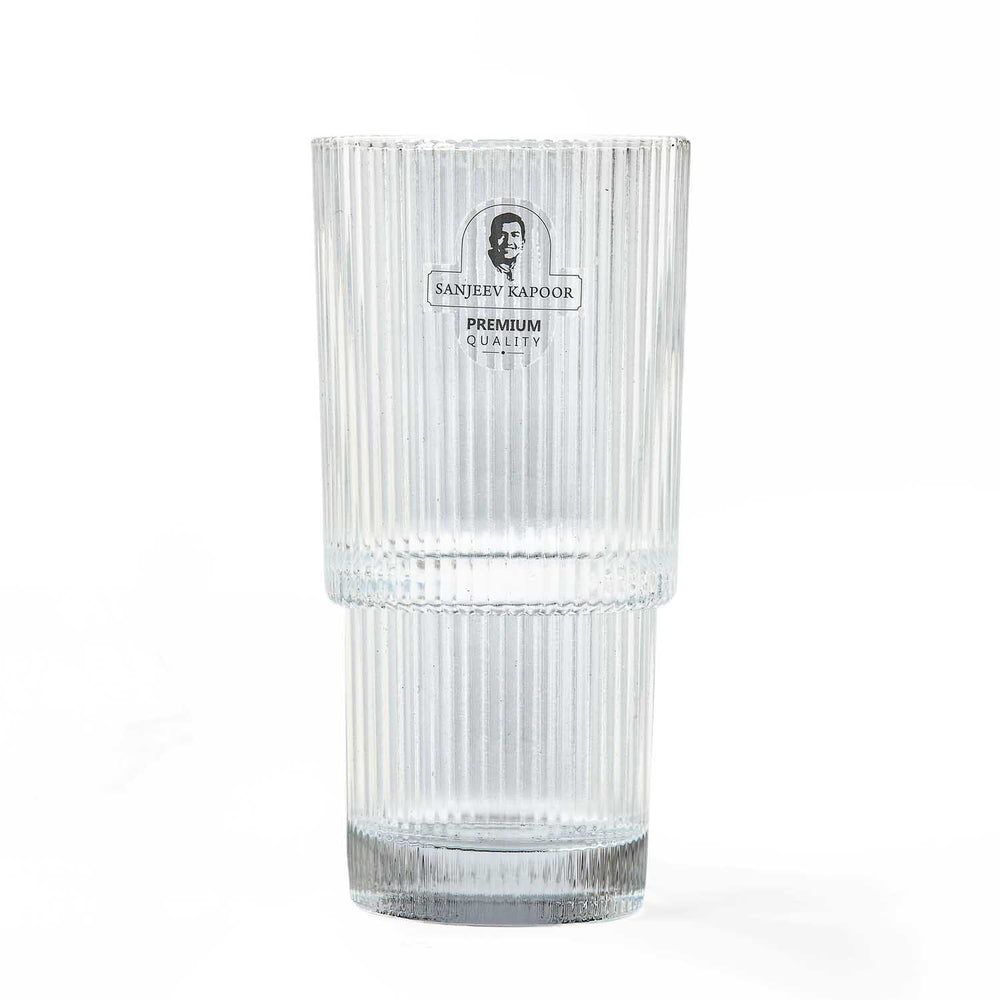 Stackable 300 ml Water Glass Set of 6- Transparent