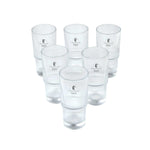 Stackable 300 ml Water Glass Set of 6- Transparent