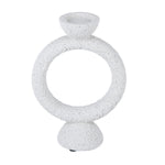 Polyresin Ring Holder Candle Holder Small- Beige
