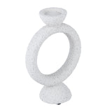 Polyresin Ring Holder Candle Holder Small- Beige
