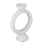 Polyresin Ring Holder Candle Holder Small- Beige