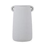 Decorative Trapeze Stoneware Vase Small- Beige