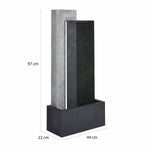 Waterfall Water Fountain with LED Light (Grey)