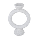 Polyresin Ring Holder Candle Holder Large- Beige