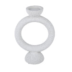 Polyresin Ring Holder Candle Holder Large- Beige