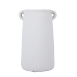 Decorative Trapeze Stoneware Vase Large- Beige