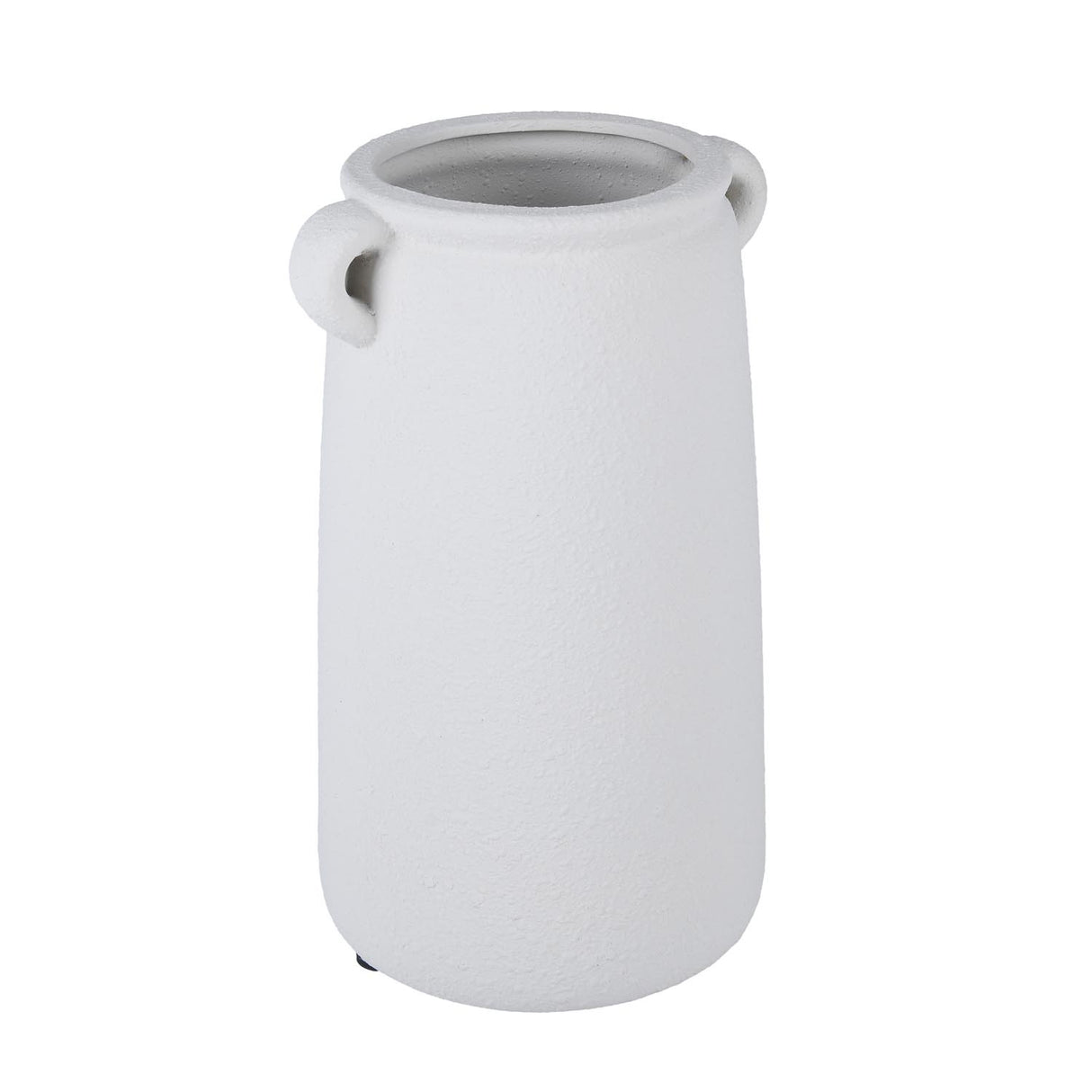 Decorative Trapeze Stoneware Vase Large- Beige