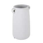 Decorative Trapeze Stoneware Vase Large- Beige