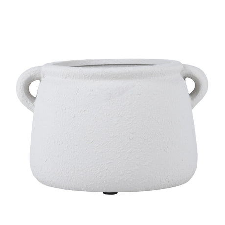 Stoneware Planter with Ears- Beige