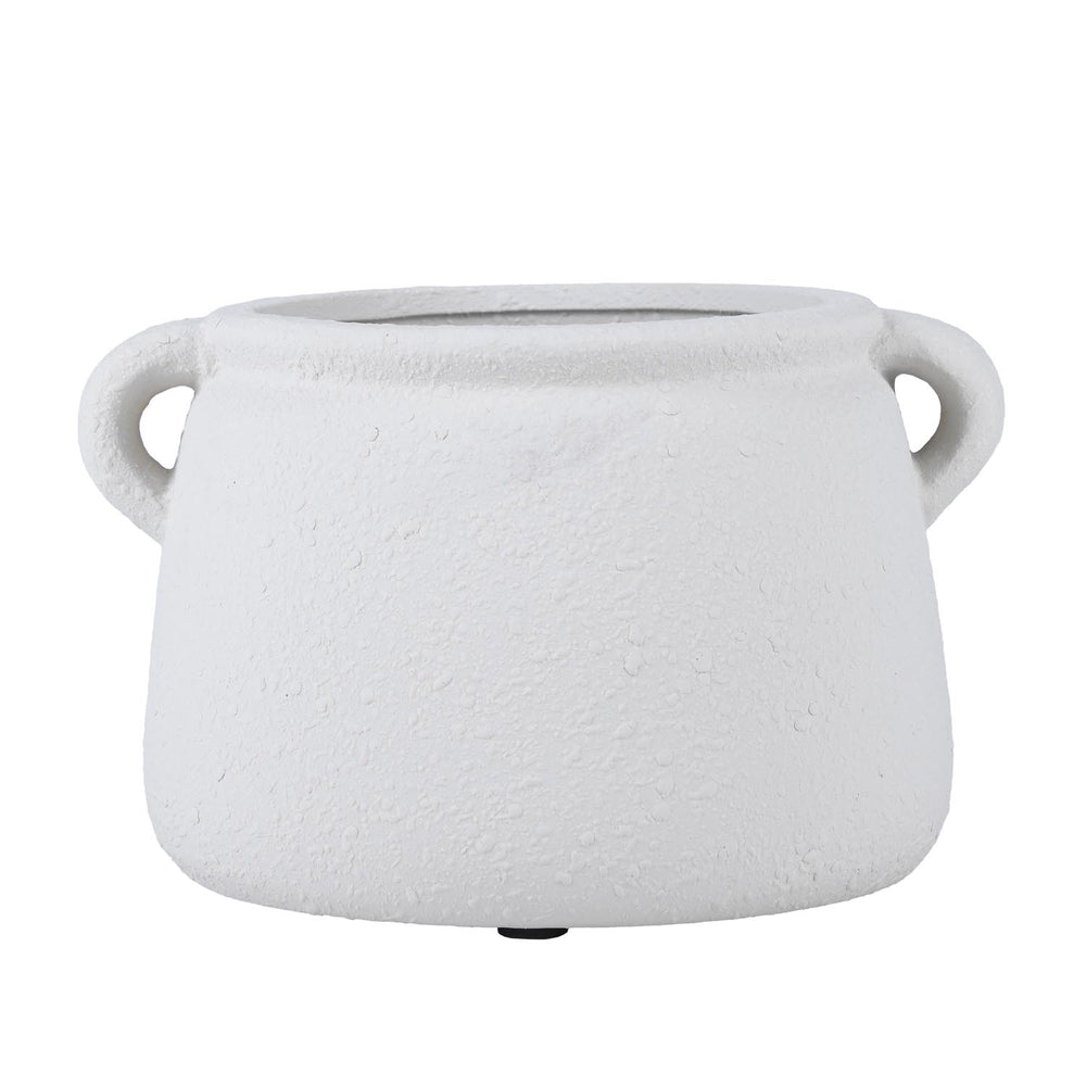 Stoneware Planter with Ears- Beige