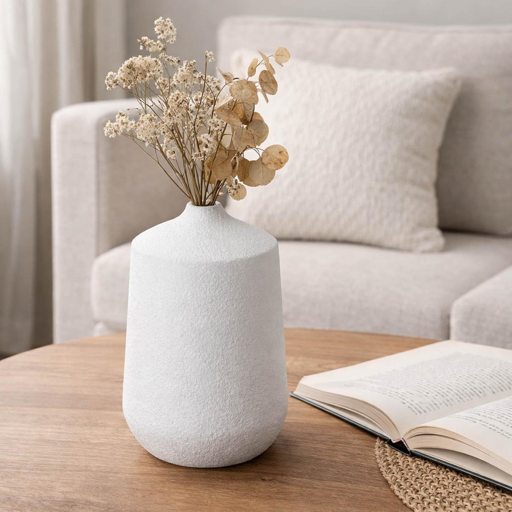 Decorative Terracotta Bell Droplet Vase- Beige