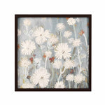 Floral Embroidered Wall Art (White & Blue)