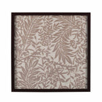 Autumn Leafy Embroidered Wall Art (Beige)