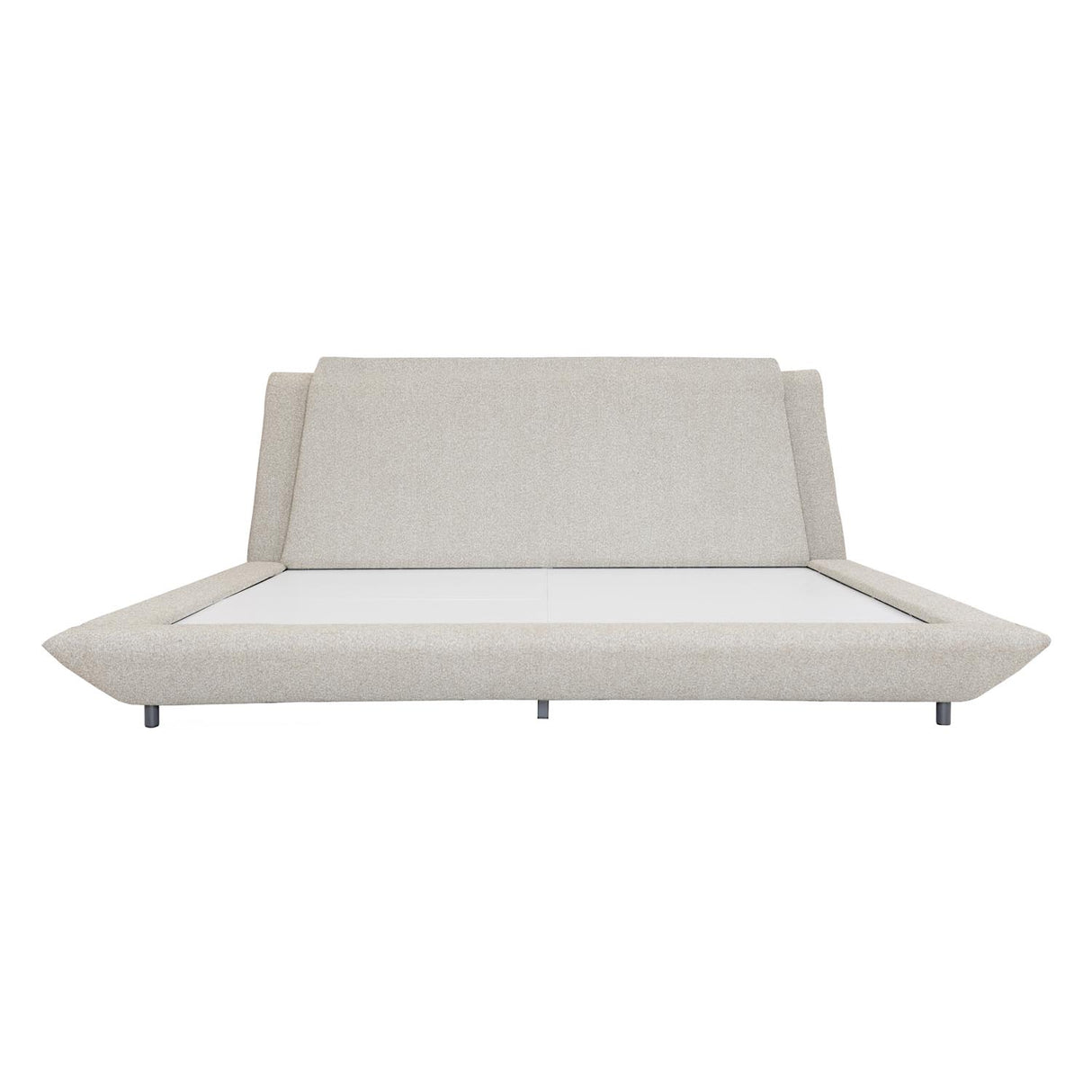 Jaslene Upholstered Queen Bed Without Storage- Beige