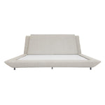 Jaslene Upholstered Queen Bed Without Storage- Beige