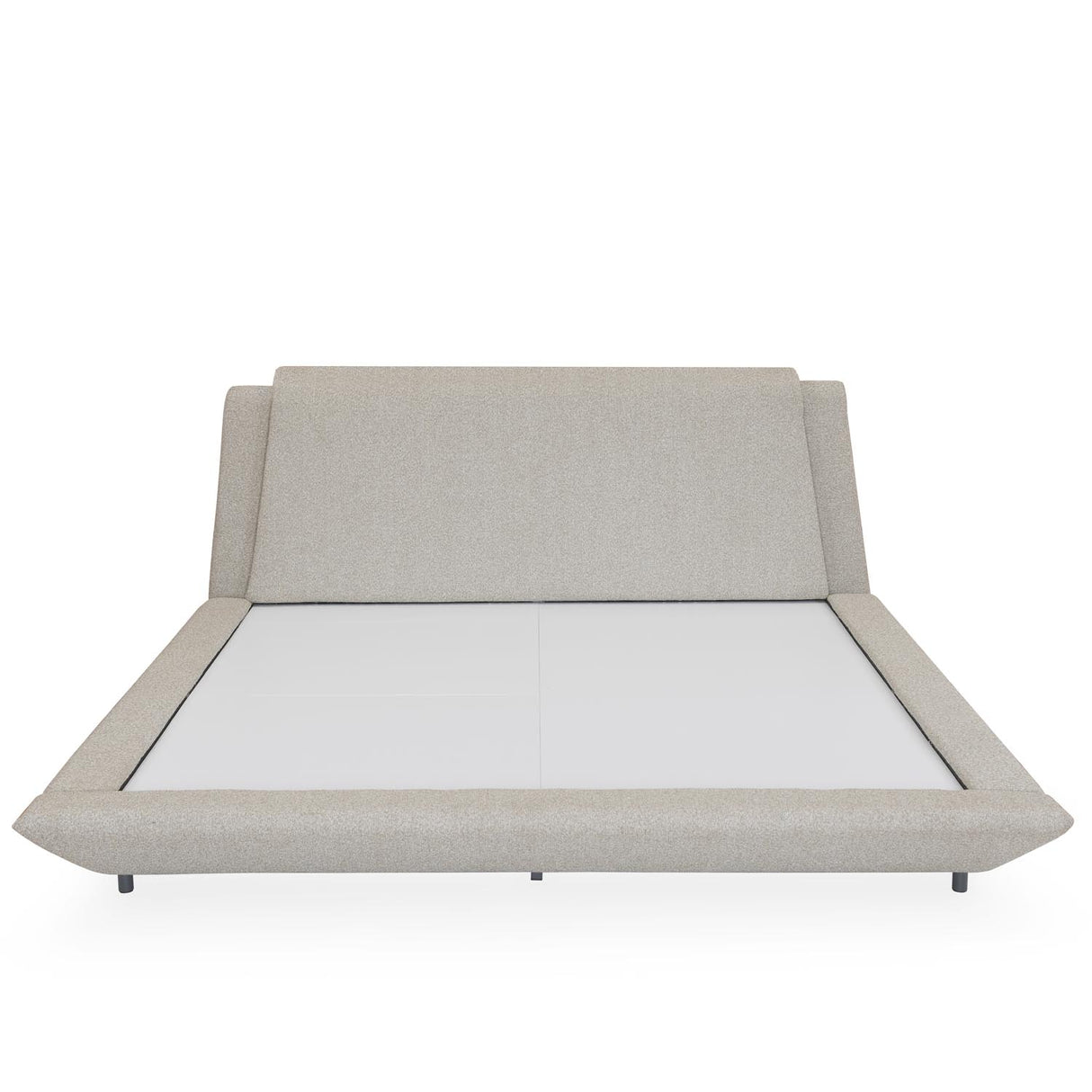 Jaslene Upholstered Queen Bed Without Storage- Beige