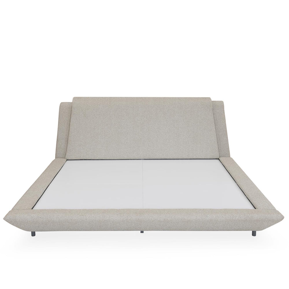 Jaslene Upholstered Queen Bed Without Storage- Beige