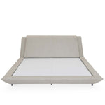 Jaslene Upholstered King Bed Without Storage- Beige