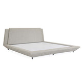 Jaslene Upholstered King Bed Without Storage- Beige