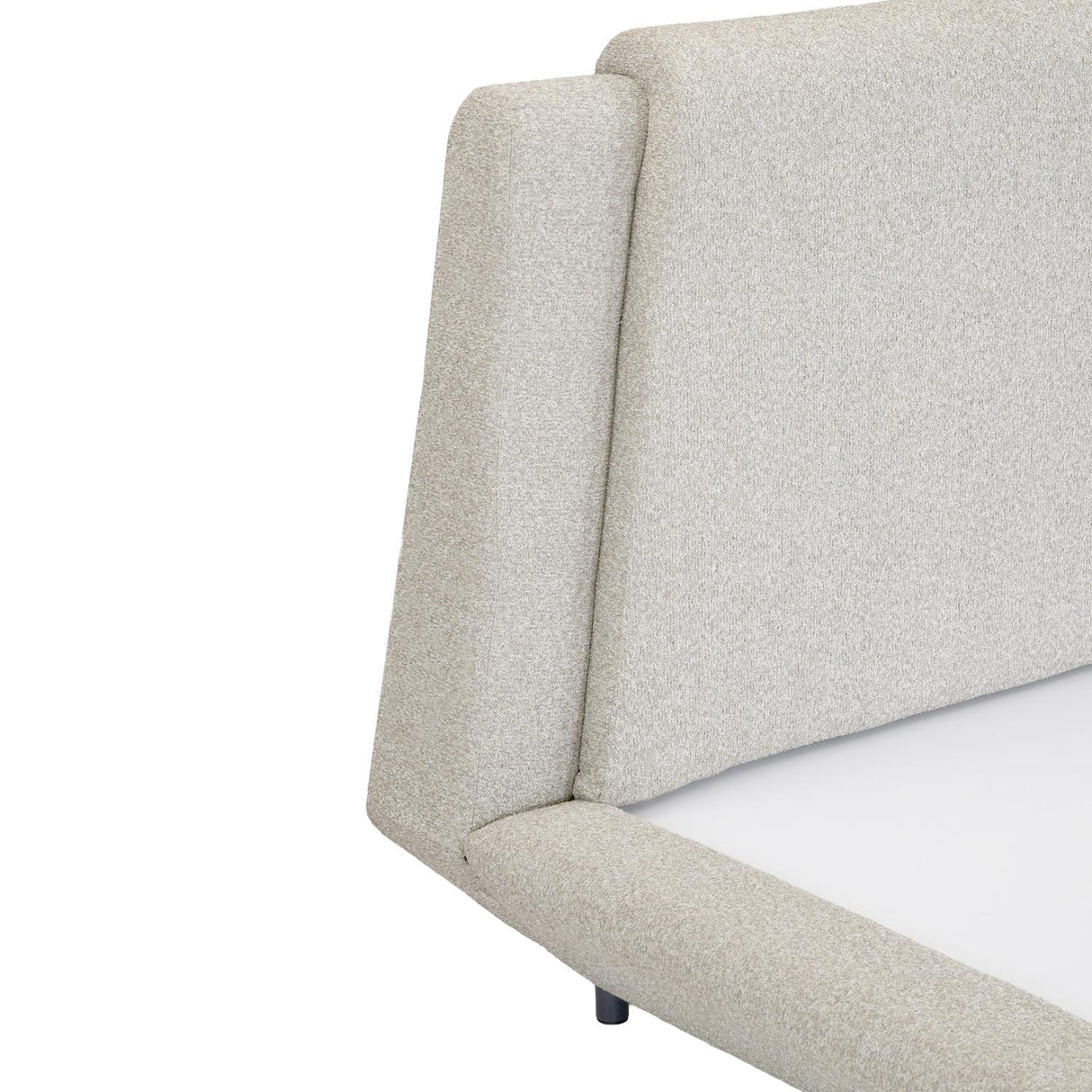 Jaslene Upholstered Queen Bed Without Storage- Beige