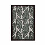Leaves Embroidered Wall Art (Green)