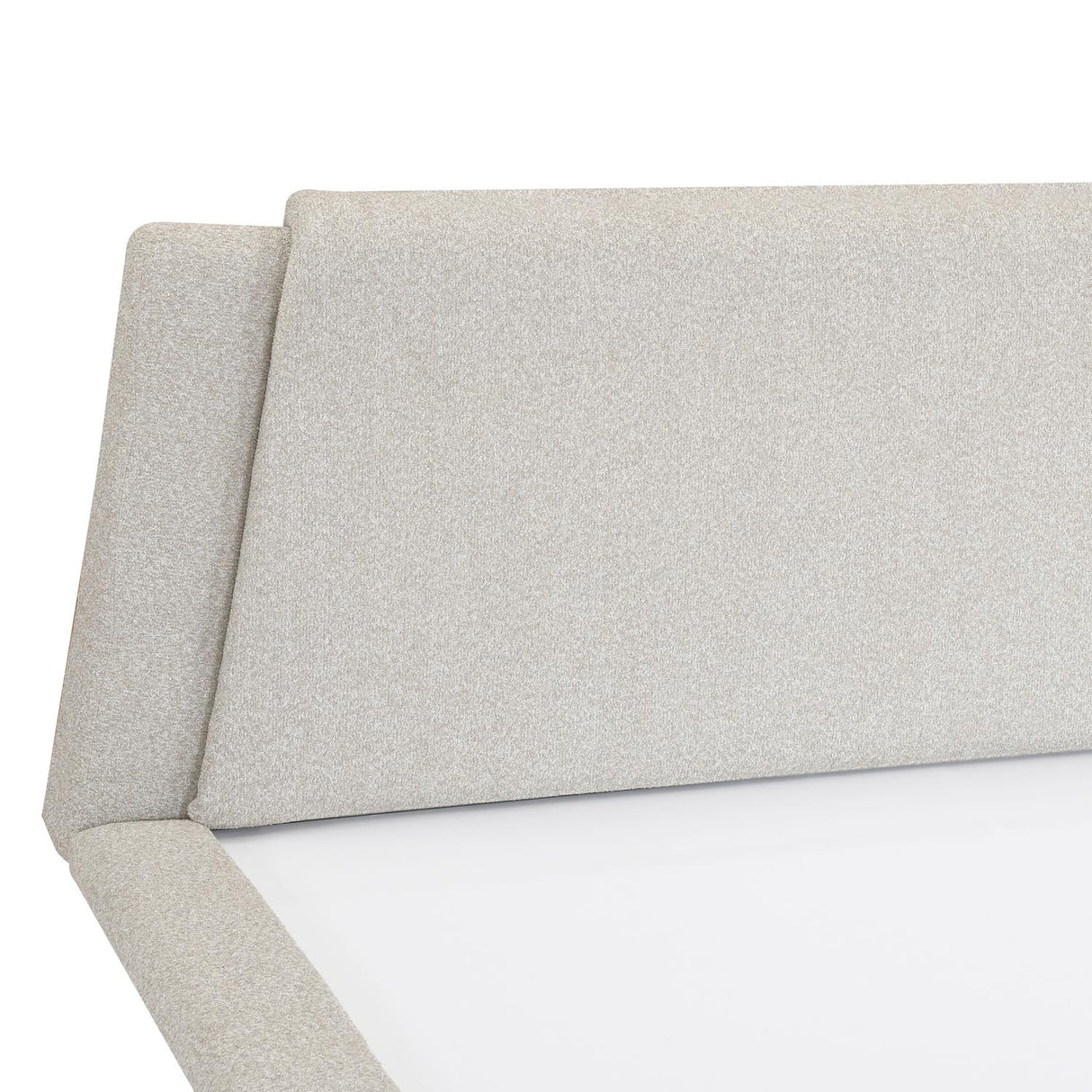 Jaslene Upholstered Queen Bed Without Storage- Beige