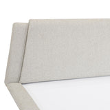 Jaslene Upholstered Queen Bed Without Storage- Beige
