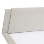 Jaslene Upholstered King Bed Without Storage- Beige