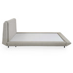 Jaslene Upholstered King Bed Without Storage- Beige