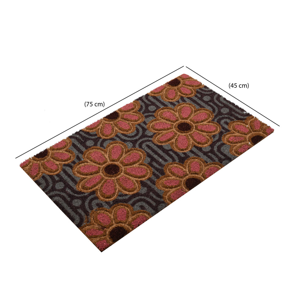 Floral Embossed PVC & Coir 18