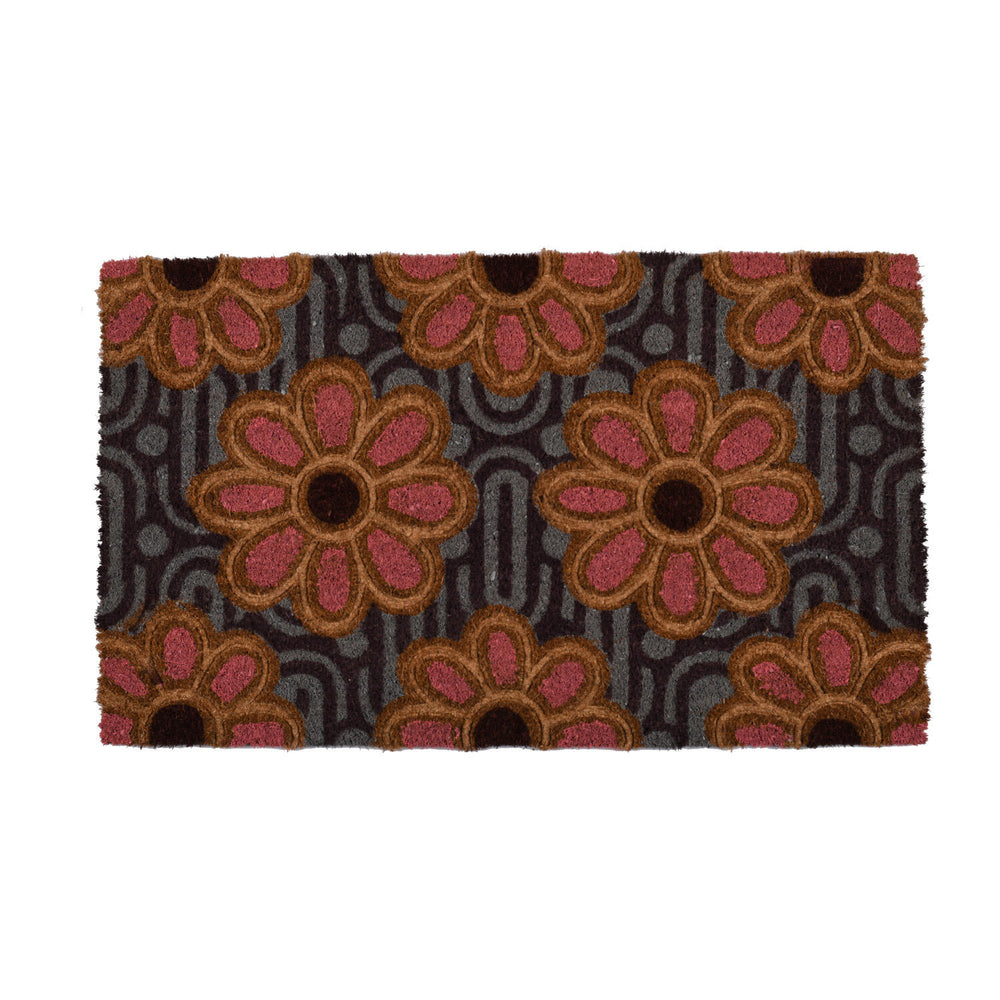 Floral Embossed PVC & Coir 18