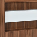 Magnus Queen Bed with Box Storage(Lyon Walnut)