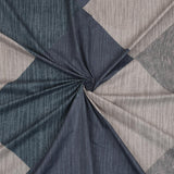 Zigzag Polyester Single Bedsheet with Pillow Cover- Multicolor