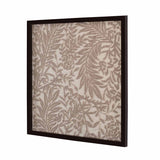 Autumn Leafy Embroidered Wall Art (Beige)