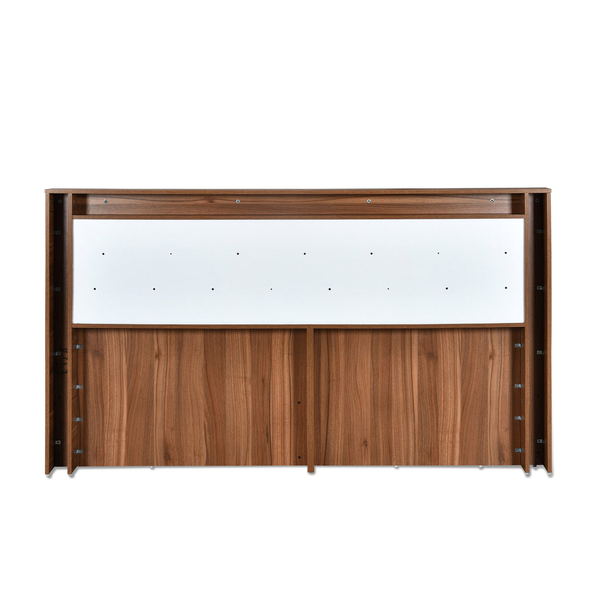 Magnus King Bed with Box Storage(Lyon Walnut)